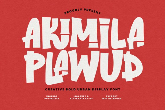 Akimila Plawud: Bold, Hand-Drawn Typography That Demands Attention