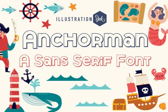 Anchorman 3D: Set a Course for Bold, Nautical Typography