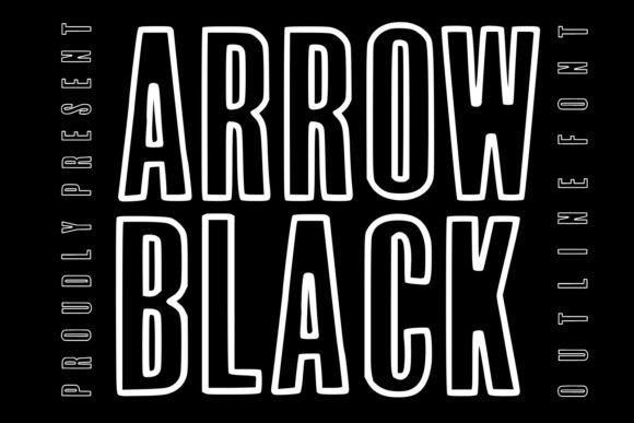 Arrow Black: The Bold Outline Typeface for Modern Brands
