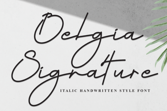 Belgia Signature: The Handwritten Font with Boutique Charm
