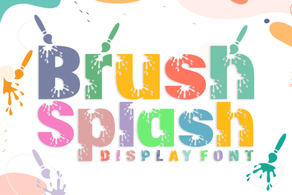 Brush Splash: A Playful Typeface for Creative Projects