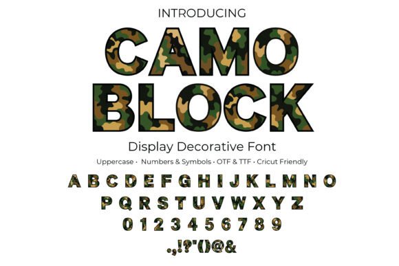 Camo Block: A Display Font That Commands Attention