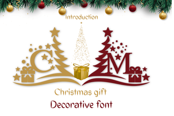 Christmas Gift: A Decorative Font for Festive Branding