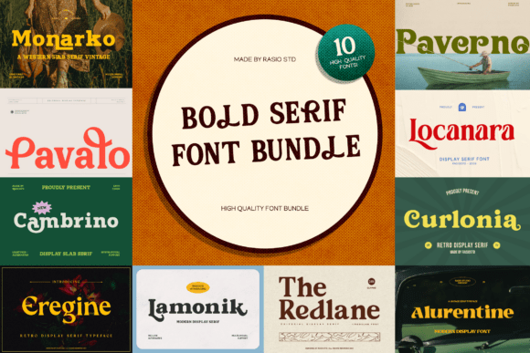 Command Attention with a Bold Serif Bundle