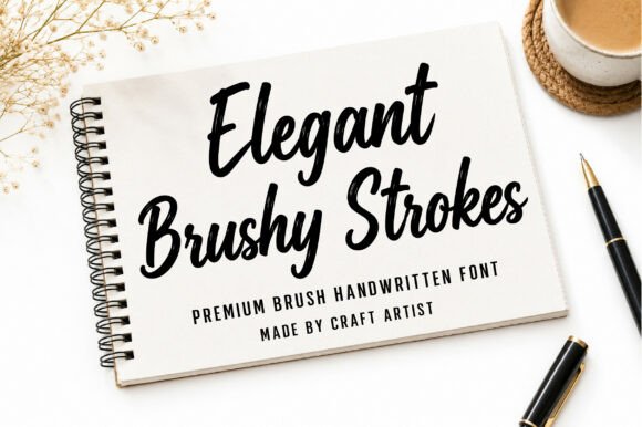Elegant Brushy Strokes: A Font That Feels Handcrafted