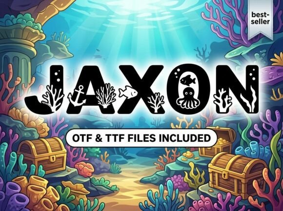 Jaxon: Dive Into Creativity With This Ocean-Inspired Display Font