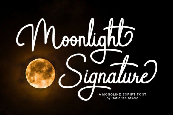 Moonlight Signature: A Font That Balances Handwritten Charm with Digital Clarity