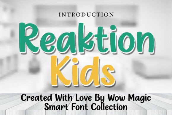 Reaktion Kids: A Playful Typeface for Creative Projects
