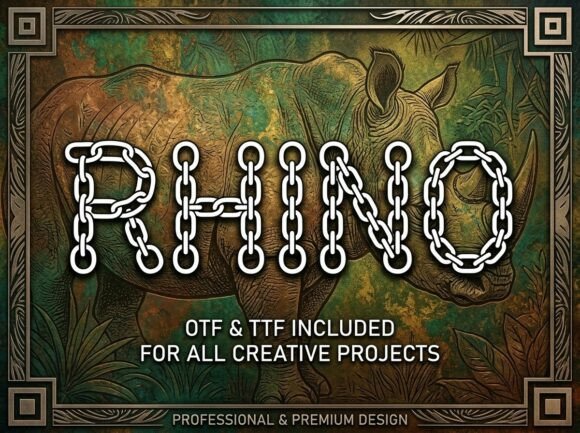 Rhino: The Bold Display Typeface for Unforgettable Branding
