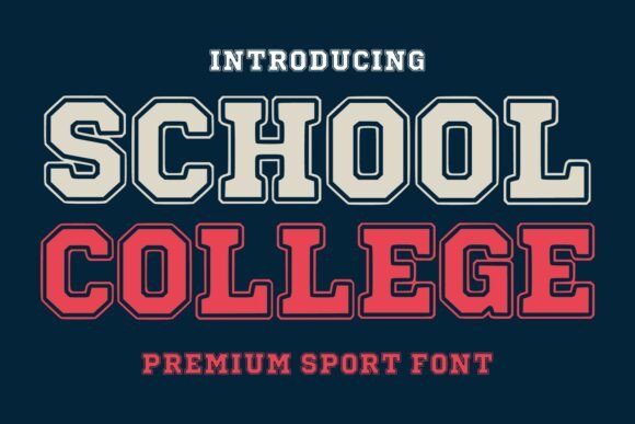 School College: A Font That Captures Athletic Spirit