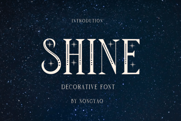 Shine: A Celestial Serif for Cosmic Branding
