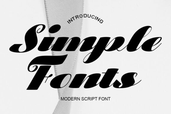 Simple Fonts: A Modern Script with Classic Elegance