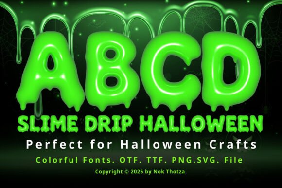 Slime Drip Halloween: A Typeface That Brings the Spooky Fun