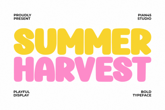 Summer Harvest: A Typeface That Tastes Like Sunshine