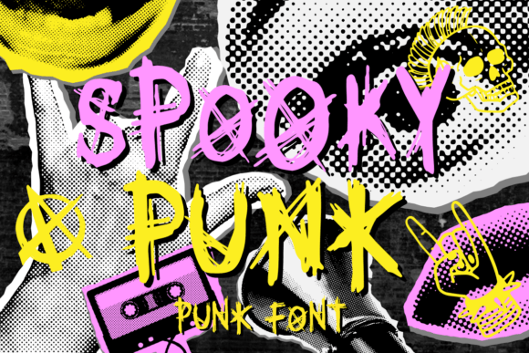 Unleash Raw Energy: The Spooky Punk Typeface