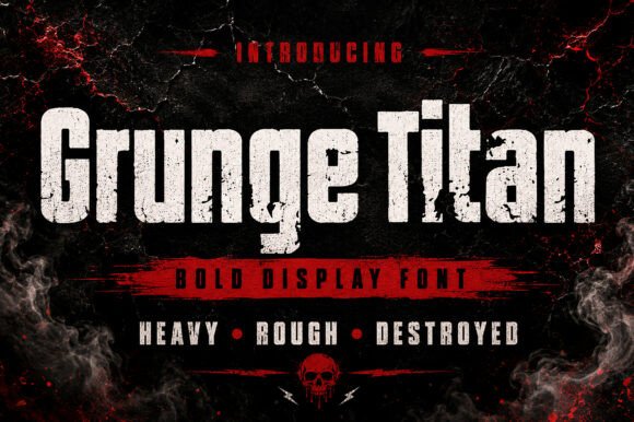 Unleash the Raw Power of Grunge Titan in Your Designs