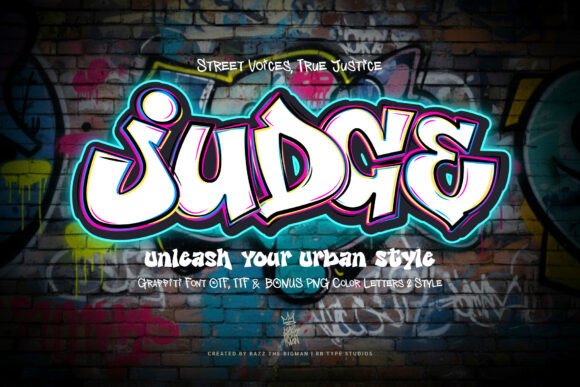 Unleash Urban Energy: The Bold Statement of Judge Typography