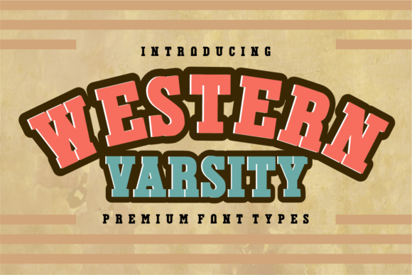 Where Campus Spirit Meets Wild West Grit: The Western Varsity Font